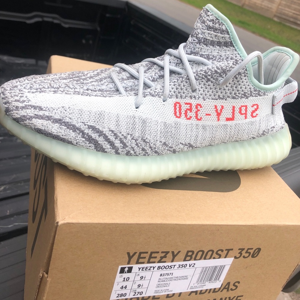 Blue tint yeezys